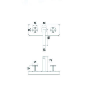 Alternative view of GRIFERIA PARA LAVATORIO MESADA │ PIAZZA UNIQUE CRUZ 22801│