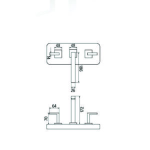 Alternative view of GRIFERIA PARA LAVATORIO MESADA │ PIAZZA UNIQUE LEVER 22901│