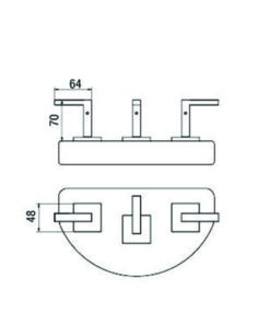 Alternative view of GRIFERIA PARA BIDET CON TRANSFERENCIA│ PIAZZA UNIQUE LEVER 22904│