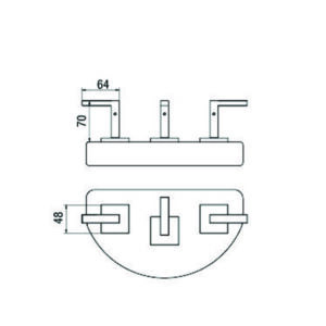 Alternative view of GRIFERIA PARA BIDET CON TRANSFERENCIA│ PIAZZA UNIQUE LEVER 22904│