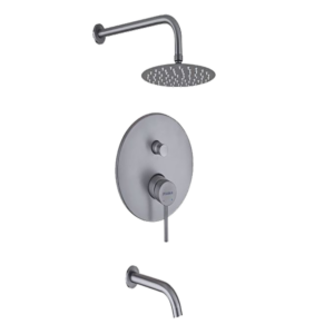 GRIFERÍA PARA DUCHA DE EMBUTIR CON TRANSFERENCIA │ PIAZZA SENSUS GRAFITO 10806GF │