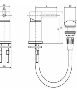 Alternative view of GRIFERIA PARA BIDET CON TRANSFERENCIA│ PIAZZA SENSUS 10824GF │