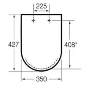 Alternative view of TAPA INODORO ROCA THE GAP BLANCA CIERRE SUAVE |Z801472004│