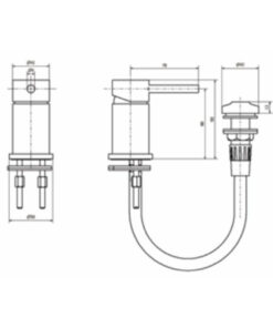 Alternative view of GRIFERIA PARA BIDET CON TRANSFERENCIA│ PIAZZA PIAZZA SENSUS 10824│