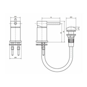 Alternative view of GRIFERIA PARA BIDET CON TRANSFERENCIA│ PIAZZA PIAZZA SENSUS 10824│