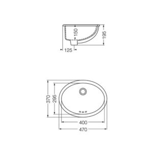 Alternative view of BACHA IMOLA BLANCA | ARM-BH-130-BL