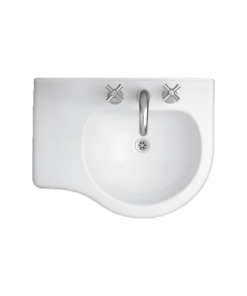 LAVATORIO FERRUM AVIGNON 65 CM 3 AGUJEROS BLANCO | AVI-MS-008-BL