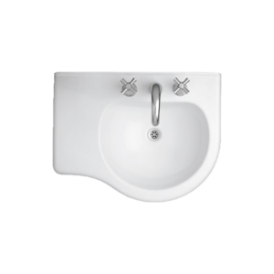 LAVATORIO FERRUM AVIGNON 65 CM 3 AGUJEROS BLANCO | AVI-MS-008-BL