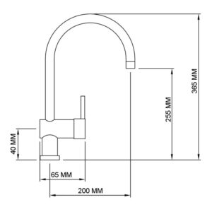 Alternative view of Monocomando para Cocina Hausag DESIGN BLACK – Grifería Negra de Diseño Moderno