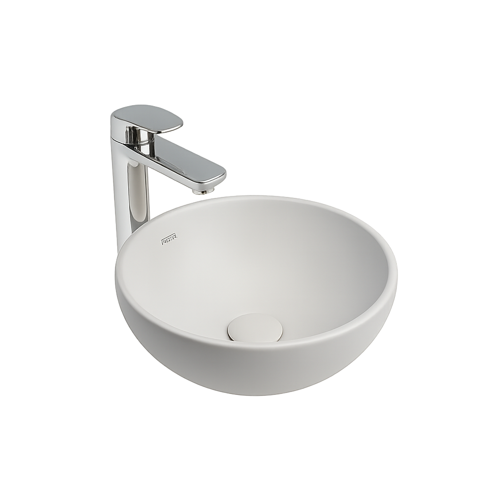 BACHA DE APOYO FERRUM PERSIS CHICA 32 CM BLANCO | L17KF-B