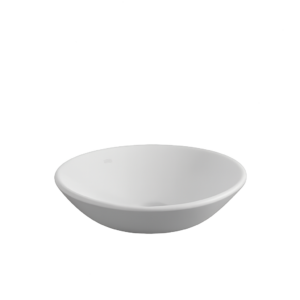 LAVATORIO DE APOYO FERRUM TORI CÓNICO 41 CM BLANCO | L241K-B