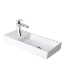 LAVATORIO DE APOYO FERRUM TORI TOILETTE XL 56x24 CM 1 AGUJERO BLANCO | L322K-B