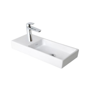 LAVATORIO DE APOYO FERRUM TORI TOILETTE XL 56x24 CM 1 AGUJERO BLANCO | L322K-B