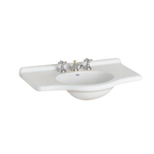 LAVATORIO FERRUM LIMOGES 85 CM 3 AGUJERO BLANCO | LI83F-B