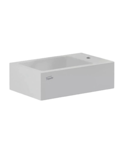 LAVATORIO DE APOYO FERRUM TORI TOILETTE 40x25 CM 1 AGUJERO BLANCO | L15KF-B