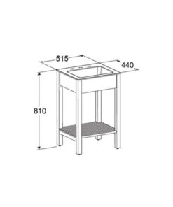 Alternative view of MUEBLE FERRUM SYMI 51,5 CM DE PIE BLANCO | X5DRP-B