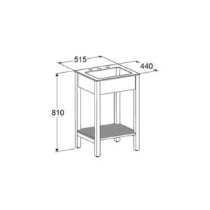 Alternative view of MUEBLE FERRUM SYMI 51,5 CM DE PIE BLANCO | X5DRP-B