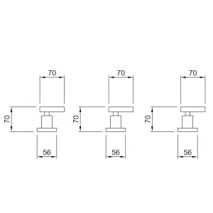 Alternative view of Grifería Bidet Peirano Adra 70-162 Cierre Cerámico Cromado