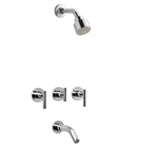 Grifería Ducha Embutida Peirano Adra 80-162 Cromo con Transferencia y Cierre Cerámico