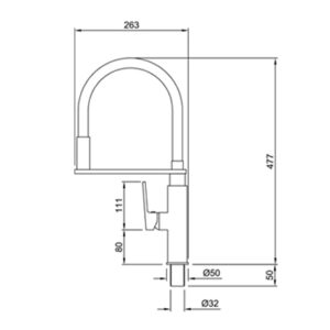 Alternative view of Grifería Peirano Vera Colors Mo. 20-180