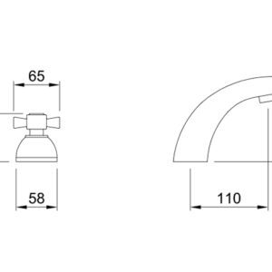 Alternative view of Grifería Peirano Murcia 215 Lavatorio