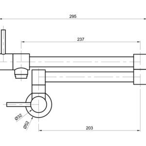 Alternative view of Grifería Peirano Marbella 52-121 Cocina