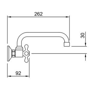 Alternative view of Grifería Peirano Ares 934 Cocina