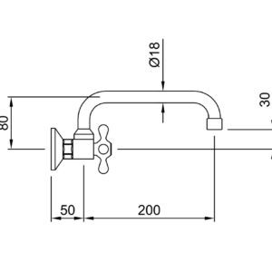 Alternative view of Grifería Peirano Renacer 56-002 Cocina
