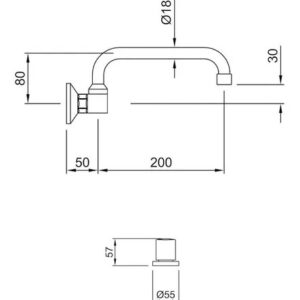 Alternative view of Grifería Peirano Dique 933 Cocina