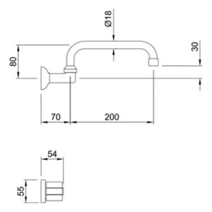 Alternative view of Grifería Peirano Dique 943 Cocina