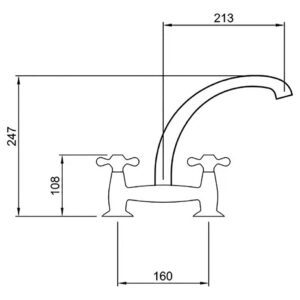 Alternative view of Grifería Peirano Ares 914/Cr Cocina