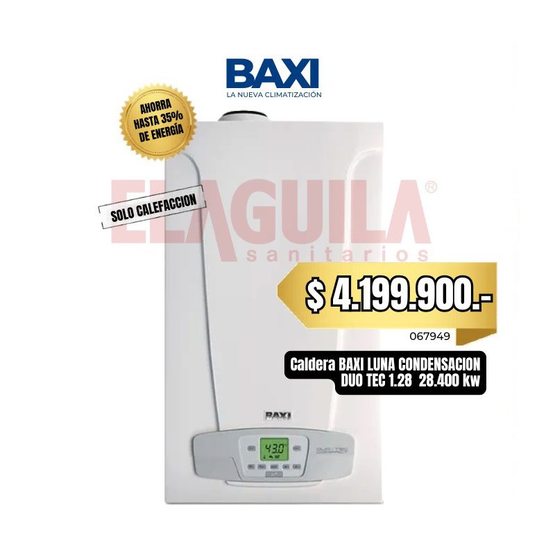 CALDERA BAXI COND.LUNA DUO TEC +1.28 K. cal SOLO CALEFACCION