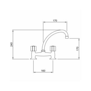 Alternative view of Grifería Peirano Renacer 50-002 Cocina
