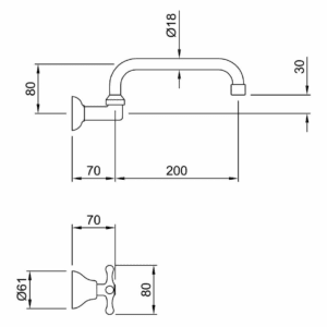 Alternative view of Grifería Peirano Ares 944/Cr Cocina