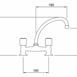 Alternative view of Grifería Peirano Laza 919/M Cocina