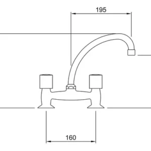 Alternative view of Grifería Peirano Lorca 51-010 Cocina
