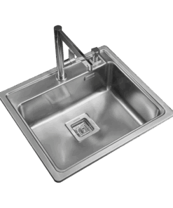 Pileta de Acero Johnson Quadra Mini |Q55A| Ag.Der