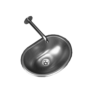 Pileta de Acero Johnson Para Baño |OV330L|