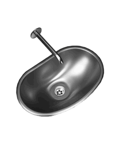 Pileta de Acero Johnson Para Baño |OV440L|