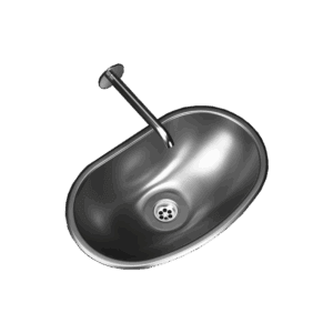 Pileta de Acero Johnson Para Baño |OV440L|