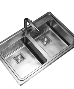 Pileta Doble de Acero Johnson Quadra |Q084A|