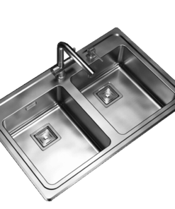 Pileta Doble de Acero Johnson |Q084A| Ag.Der