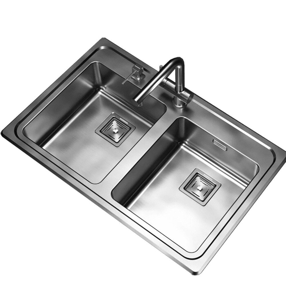 Pileta Doble de Acero Johnson |Q084A| Ag.Izq