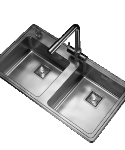 Pileta Doble de Acero Johnson |Q085A| Ag.Der