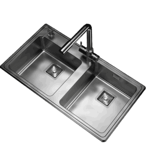 Pileta Doble de Acero Johnson |Q085A| Ag.Der