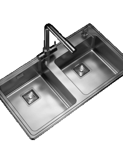 Pileta Doble de Acero Johnson |Q085A| Ag.Izq
