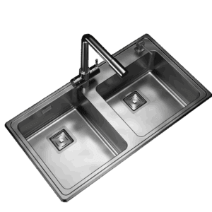 Pileta Doble de Acero Johnson |Q085A| Ag.Izq