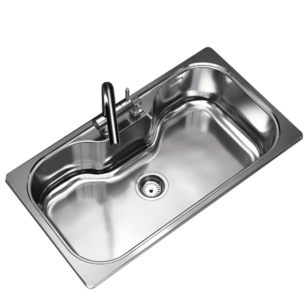 Pileta de Acero Johnson Luxor |SI85A|Ag.Der