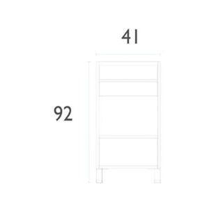 Alternative view of Vanitory Water Van Smart Abierto Atakama 41 Cm 3 Agujeros