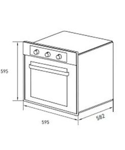 Alternative view of TST Horno Electrico Acero 56cm |30-60|